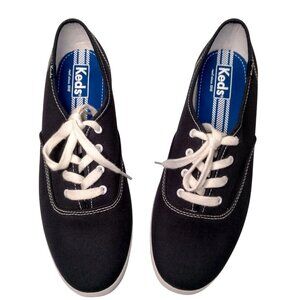 Keds Sneakers Shoes Women US Size 9.5 Blue Canvas Lace Up Sporty